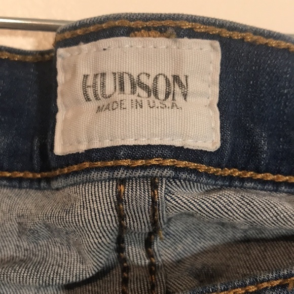 Hudson Krista Super Skinny Jean Distressed ripped mid rise size 27 - Picture 11 of 13